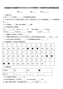 河北省衡水市武强县府兴小学2022-2023学年数学三下期末教学质量检测模拟试题含解析