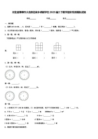 河北省邯郸市大名县北峰乡卓越学校2023届三下数学期末检测模拟试题含解析