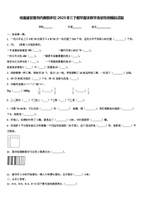 河南省安阳市内黄县多校2023年三下数学期末教学质量检测模拟试题含解析