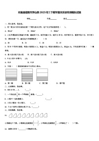 河南省信阳市罗山县2023年三下数学期末质量检测模拟试题含解析