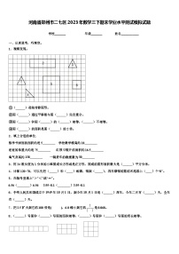 河南省郑州市二七区2023年数学三下期末学业水平测试模拟试题含解析