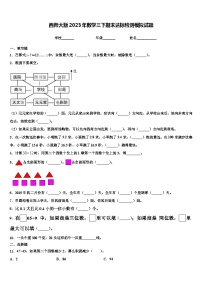 西师大版2023年数学三下期末达标检测模拟试题含解析