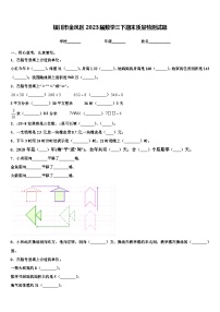 银川市金凤区2023届数学三下期末质量检测试题含解析