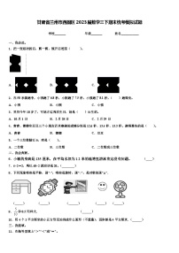 甘肃省兰州市西固区2023届数学三下期末统考模拟试题含解析