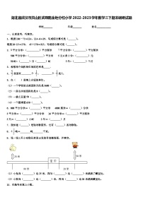 湖北省武汉市洪山区武珞路金地分校小学2022-2023学年数学三下期末调研试题含解析