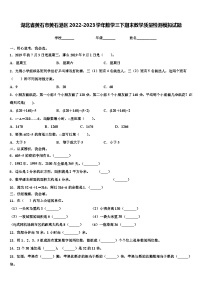 湖北省黄石市黄石港区2022-2023学年数学三下期末教学质量检测模拟试题含解析