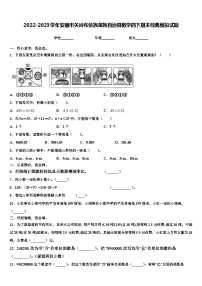 2022-2023学年安顺市关岭布依族苗族自治县数学四下期末经典模拟试题含解析