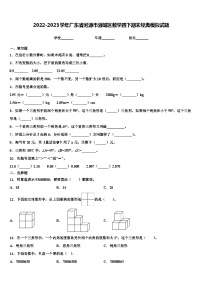 2022-2023学年广东省河源市源城区数学四下期末经典模拟试题含解析