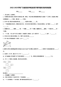 2022-2023学年广东省茂名市电白区四下数学期末质量检测试题含解析