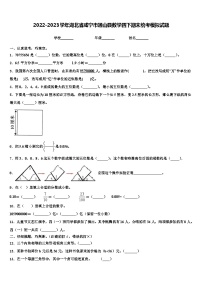 2022-2023学年湖北省咸宁市通山县数学四下期末统考模拟试题含解析