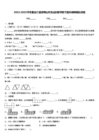 2022-2023学年黑龙江省双鸭山市宝山区数学四下期末调研模拟试题含解析