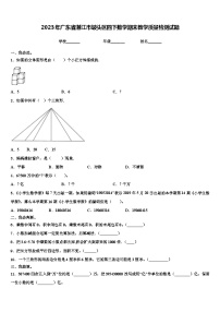 2023年广东省湛江市坡头区四下数学期末教学质量检测试题含解析