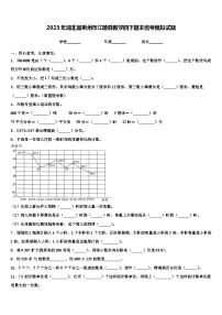 2023年湖北省荆州市江陵县数学四下期末统考模拟试题含解析