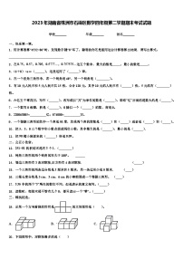 2023年湖南省株洲市石峰区数学四年级第二学期期末考试试题含解析