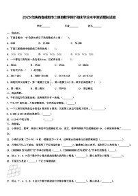 2023年陕西省咸阳市三原县数学四下期末学业水平测试模拟试题含解析