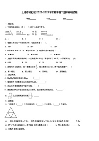 上海市闵行区2022-2023学年数学四下期末调研试题含解析