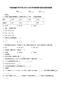 广西壮族南宁市兴宁区2022-2023学年数学四下期末质量检测试题含解析