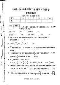 河南省安阳市汤阴县2022-2023学年五年级下学期7月期末数学试题