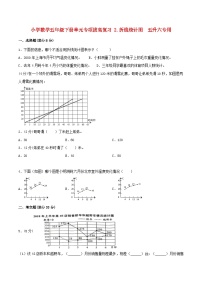 【暑假提升复习】小学数学苏教版五年级下册单元专项提升复习 2.折线统计图  五升六专用（含答案）