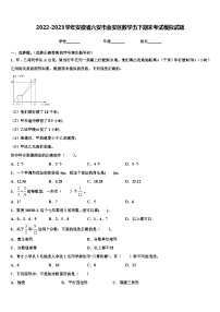 2022-2023学年安徽省六安市金安区数学五下期末考试模拟试题含解析