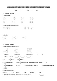 2022-2023学年安徽省芜湖市镜湖区五年级数学第二学期期末检测试题含解析