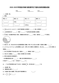 2022-2023学年重庆市两江新区数学五下期末达标检测模拟试题含解析