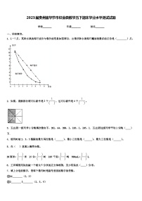 2023届贵州省毕节市织金县数学五下期末学业水平测试试题含解析