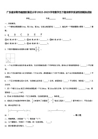 广东省深圳市福田区莲花小学2022-2023学年数学五下期末教学质量检测模拟试题含解析