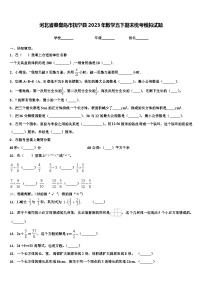 河北省秦皇岛市抚宁县2023年数学五下期末统考模拟试题含解析