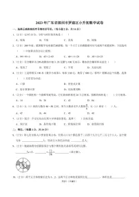 2023年广东省深圳市罗湖区小升初数学试卷