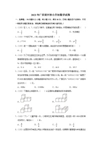 广西壮族自治区贺州市2022-2023学年六年级下学期期末数学试卷