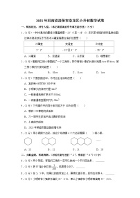 河南省洛阳市洛龙区2022-2023学年六年级下学期期末数学试卷