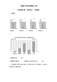 数学四年级上册7 条形统计图课时训练