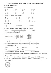 安徽省合肥市包河区2022-2023学年五年级下学期期末数学试卷