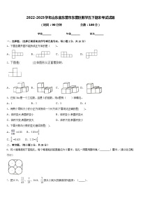 2022-2023学年山东省东营市东营区数学五下期末考试试题含答案