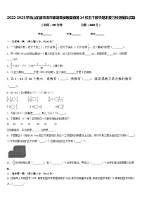 2022-2023学年山东省菏泽市郓城县侯咽集镇等14校五下数学期末复习检测模拟试题含答案