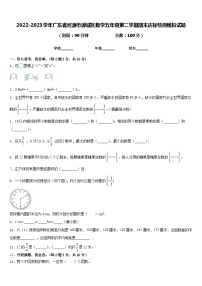 2022-2023学年广东省河源市源城区数学五年级第二学期期末达标检测模拟试题含答案