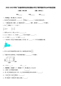 2022-2023学年广东省深圳市龙华区清湖小学五下数学期末学业水平测试试题含答案