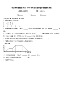 哈尔滨市道里区2022-2023学年五下数学期末检测模拟试题含答案