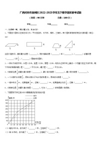 广西河池市宜州区2022-2023学年五下数学期末联考试题含答案