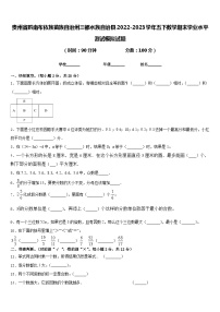 贵州省黔南布依族苗族自治州三都水族自治县2022-2023学年五下数学期末学业水平测试模拟试题含答案