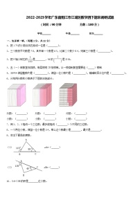 2022-2023学年广东省阳江市江城区数学四下期末调研试题含答案