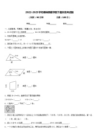2022-2023学年鹤峰县数学四下期末统考试题含答案