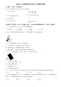 2023年广东省深圳市龙华区小升初数学试卷