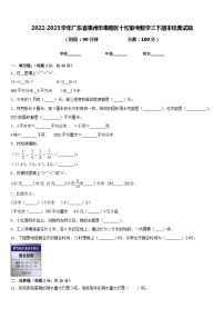 2022-2023学年广东省惠州市惠阳区十校联考数学三下期末经典试题含答案