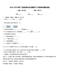 2022-2023学年广东省河源市龙川县数学三下期末联考模拟试题含答案