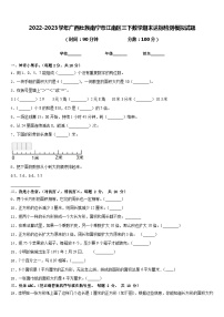 2022-2023学年广西壮族南宁市江南区三下数学期末达标检测模拟试题含答案