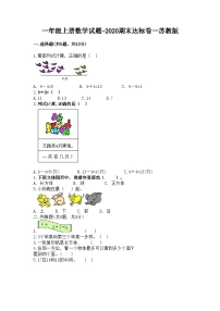 苏教版一年级数学上册期末试卷 (4)