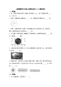 小学数学人教版六年级上册2 圆的周长达标测试