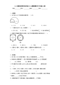 人教版六年级上册5 圆3 圆的面积精练